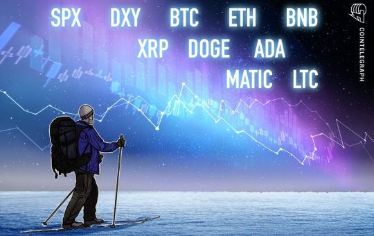 Price analysis 1/2: SPX, DXY, BTC, ETH, BNB, XRP, DOGE, ADA, MATIC, LTC