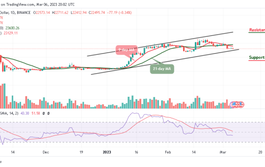 Bitcoin Price Prediction for Today, March 6: BTC/USD Faces Fresh Support Below $22,500